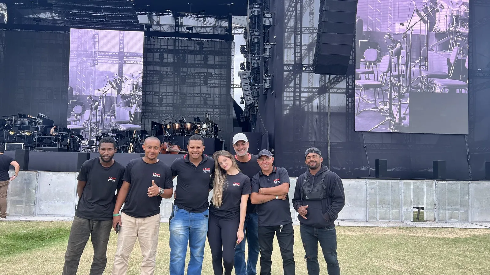 Equipe Power Service Brasil em operação de evento